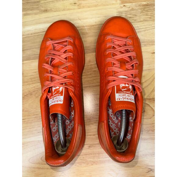 Adidas Originals Raf Simons x Stan Smith Sneakers Shoes‎ Triple Orange Mens 10.5 - Picture 7 of 11